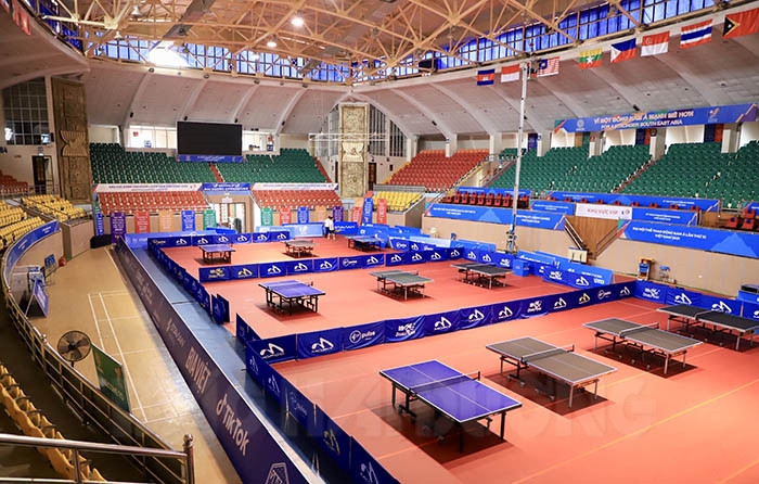 [Photos] Seeing venue for SEA Games 31 table tennis competitions firsthand